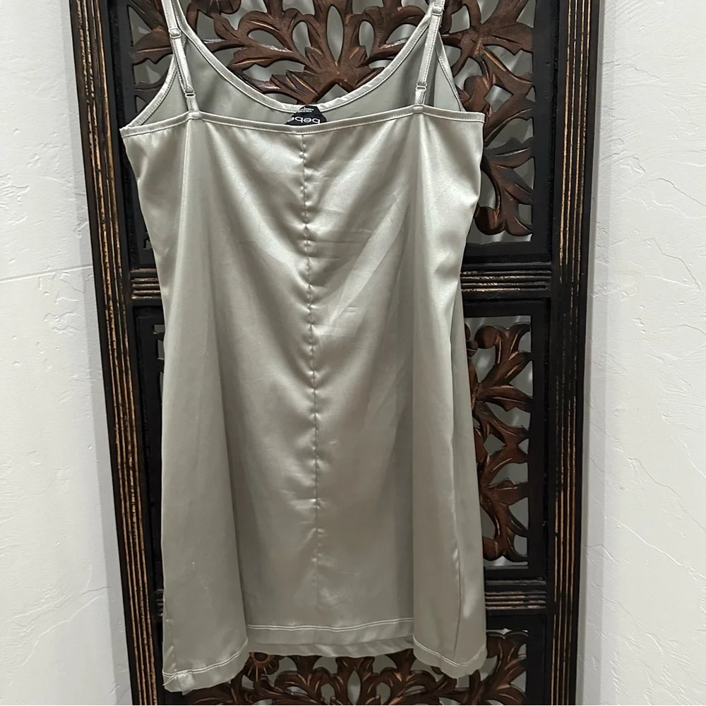 Bebe Geometric Patterned Sequined Slip Dress - Picture 14 of 15